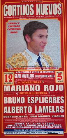 Cartel de Toros Fiestas 2005